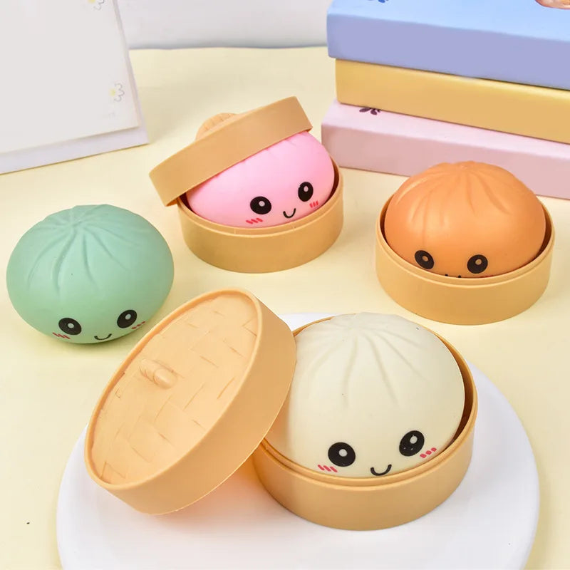 Colorful Squishy Dumplings – Stress Relief Toy